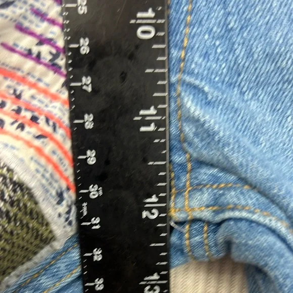 BDG Urban Outfitters Size 29 Patchwork High Rise Flare Jeans Boho Hippie - Picture 12 of 16